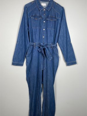 Minus str. 38 <br/> denim buksedragt