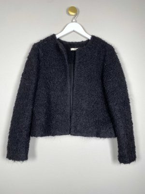 MNG str. L <br/> sort teddy cardigan