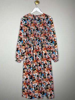 Liberte str. S <br/> mønstret kjole med elastik top