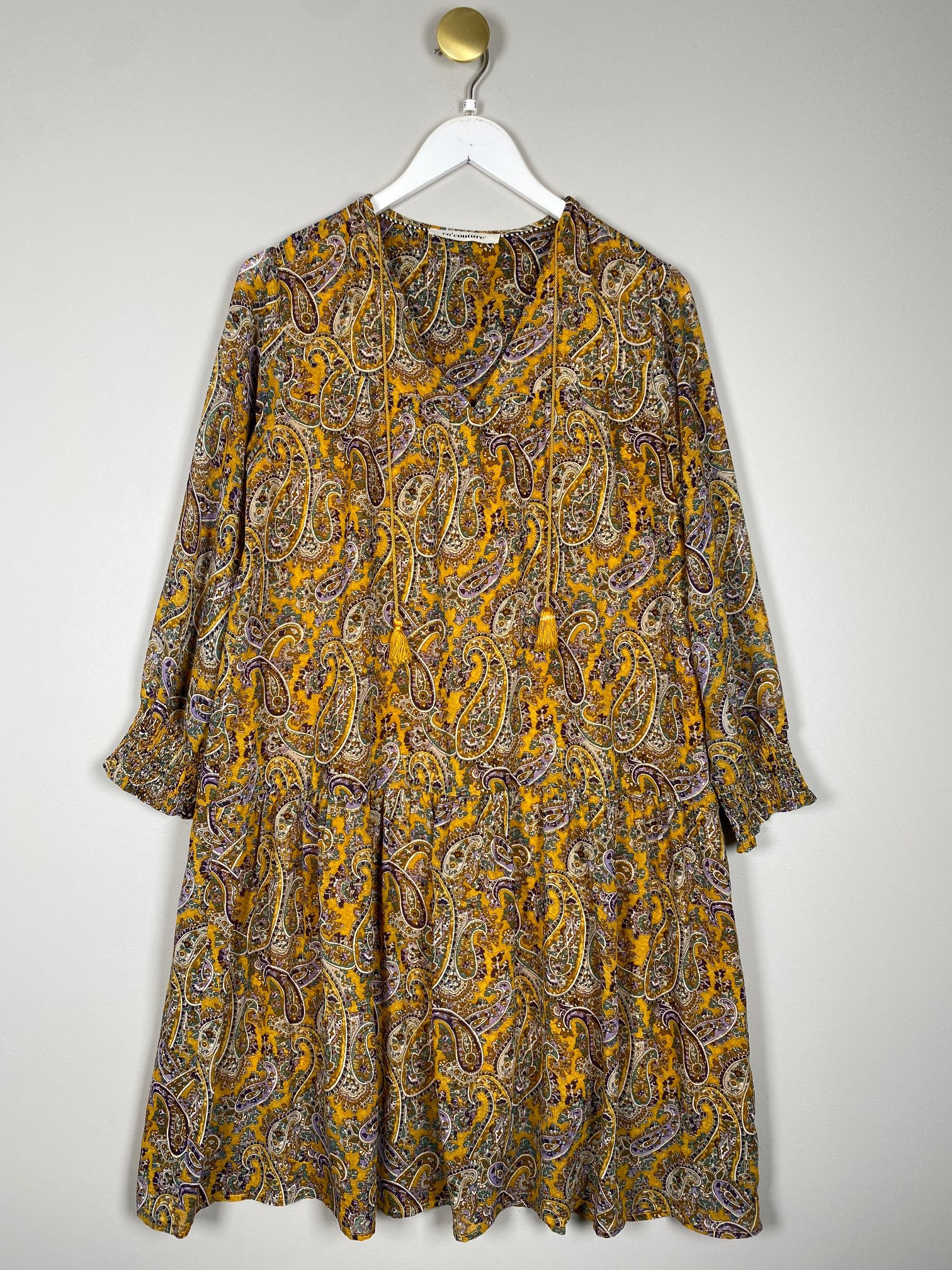 Co Couture str. S <br/> Mønstret kjole med kvaster