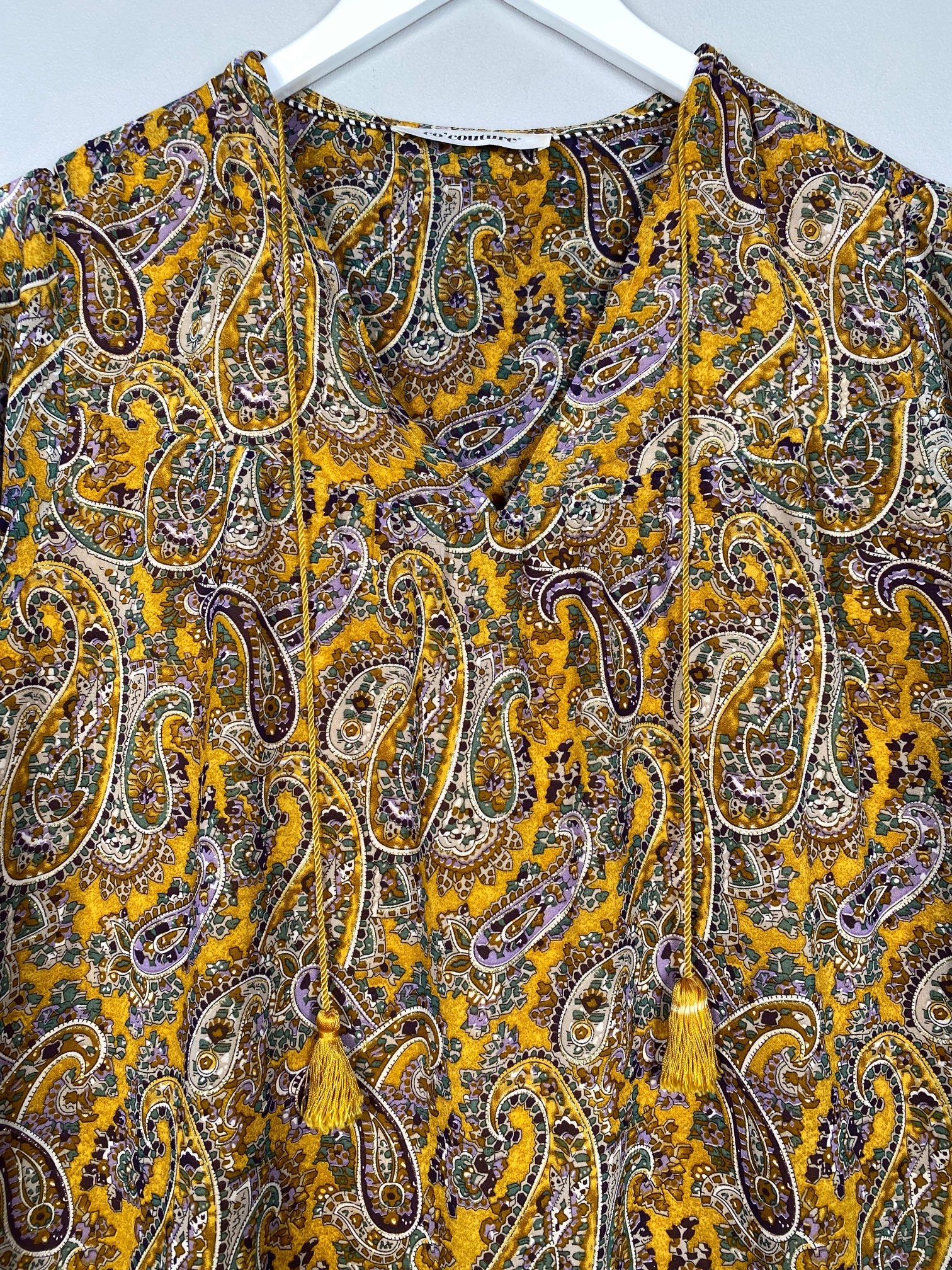 Co Couture str. S <br/> Mønstret kjole med kvaster - Billede 3