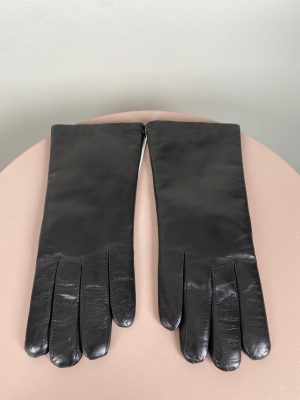 Randers Handsker, sorte skindhandsker med foer