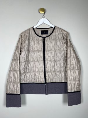 DAY Birger et Mikkelsen str. M <br/> kort let jakke med grå kant