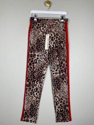 Sofie Schnoor str. XS <br/> leopardbukser med rød stribe