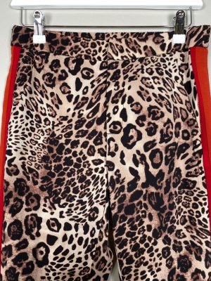 Sofie Schnoor str. XS <br/> leopardbukser med rød stribe