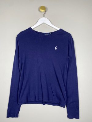 Ralph Lauren str. M <br/> marineblå bluse