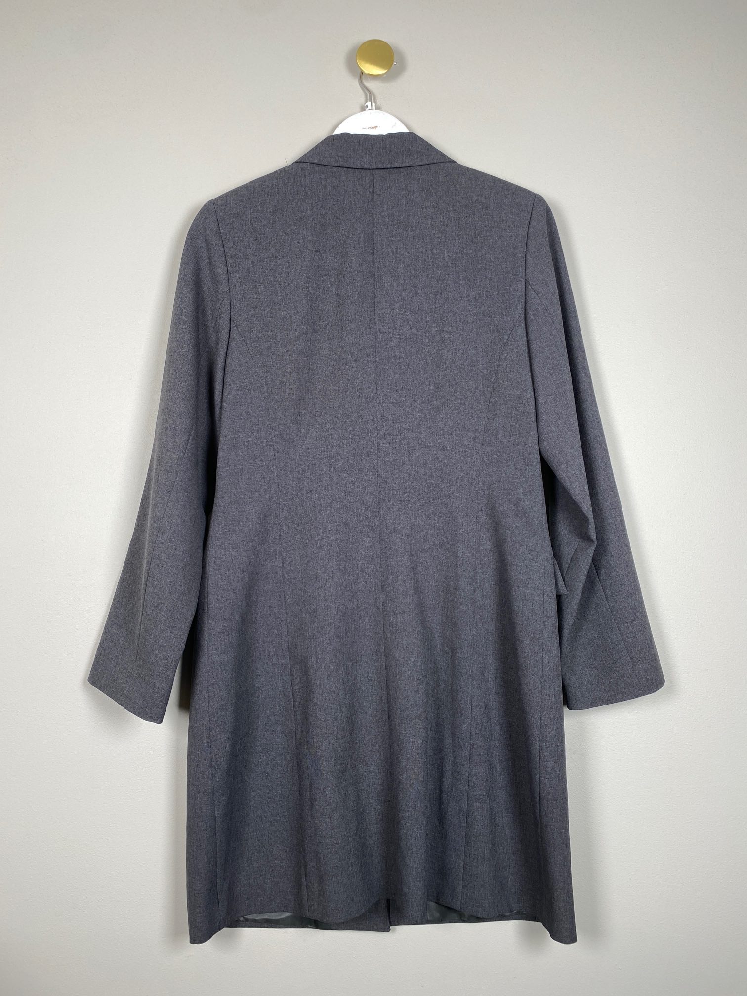 Estelle str. 38 <br/> lang grå blazer - Billede 3