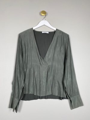 Samsøe & Samsøe str. S <br/> grøn bluse
