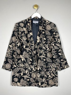 Dinosaur str. XL <br/> tynd, mønstret blazer