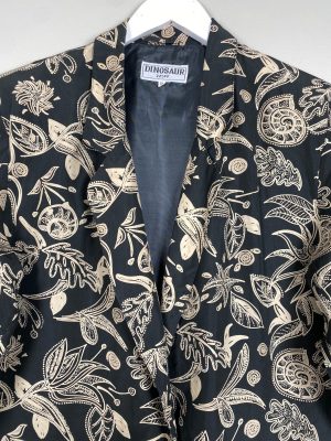 Dinosaur str. XL <br/> tynd, mønstret blazer