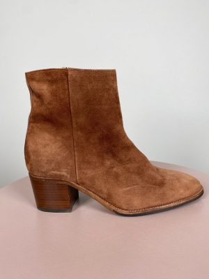 Pertini str. 37,5 <br/> cognacfarvet ruskindsstøvle