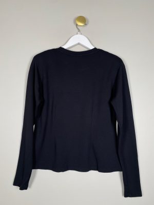 Gestuz str. S <br/> sort jersey bluse