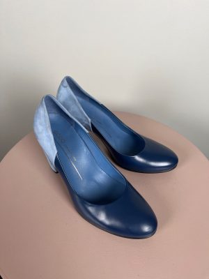 Ecco str. 37 <br/> blå stiletter