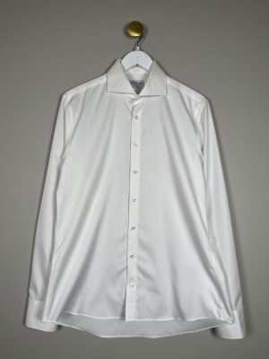 Deerest str. 42 <br/> hvid skjorte, slim fit