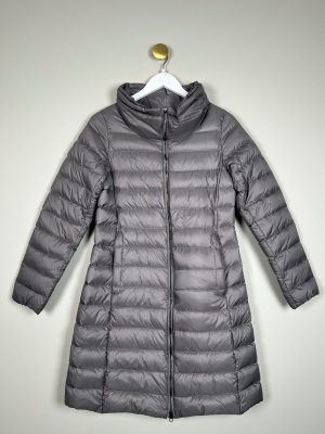 MaxMara str. S <br/> grågrøn dunjakke