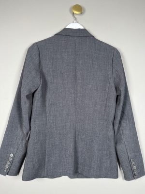 Gustav str. 36 <br/>  grå blazer med blomstret foer