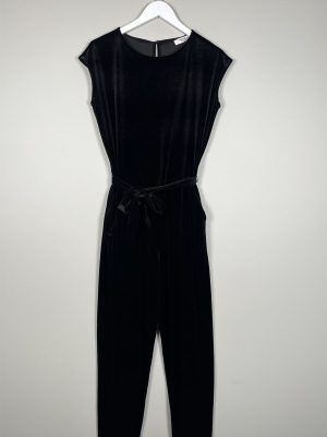 MSCH str. XS <br/>  lang velour kjole uden ærmer