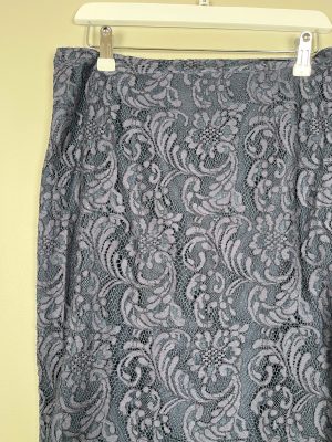 Modström str. M <br/> blå blondenederdel