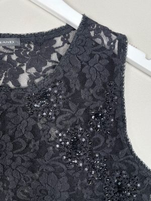 Sand str. XS/S <br/> sort blondetop