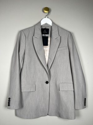 Bruuns Bazaar str. 36 <br/> grå blazer