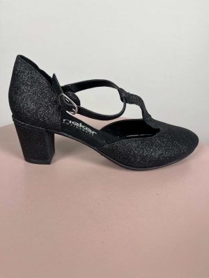 Rieker str. 40 <br/> antistress sorte glimmer pumps