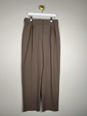 Samsøe Samsøe str. M <br/> brune plisserede bukser med lige ben