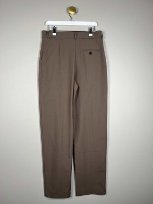 Samsøe Samsøe str. M <br/> brune plisserede bukser med lige ben