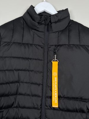 Matterhorn str. 44 <br/> sort quiltet jakke